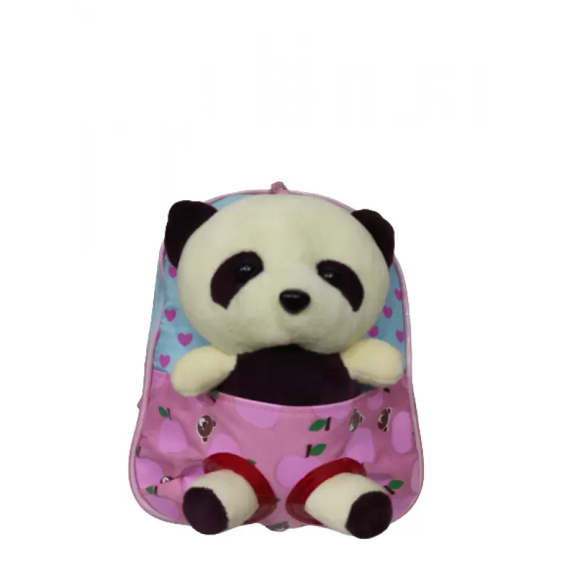 Mini Sac A Dos Bebe Avec Peluche Pour Fille Et Garcon Rose Claire Bleu Ciel