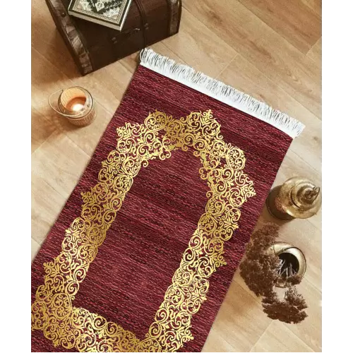 Tapis de prière 70x130 coton antidérapant (QR)