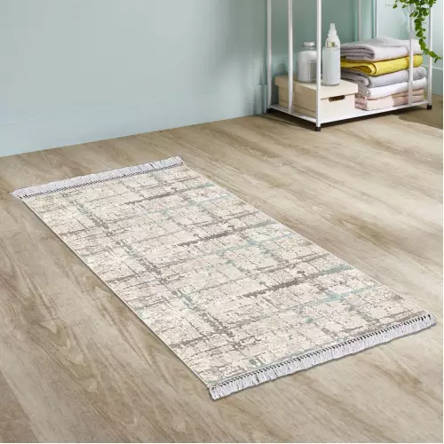 Tapis de couloir 80x200 Coton Antidérapant Rectangulaire  (QR)