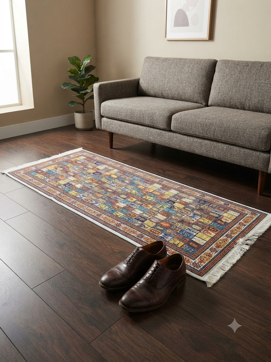 Descente de lit 80×150 – vintage multicolore