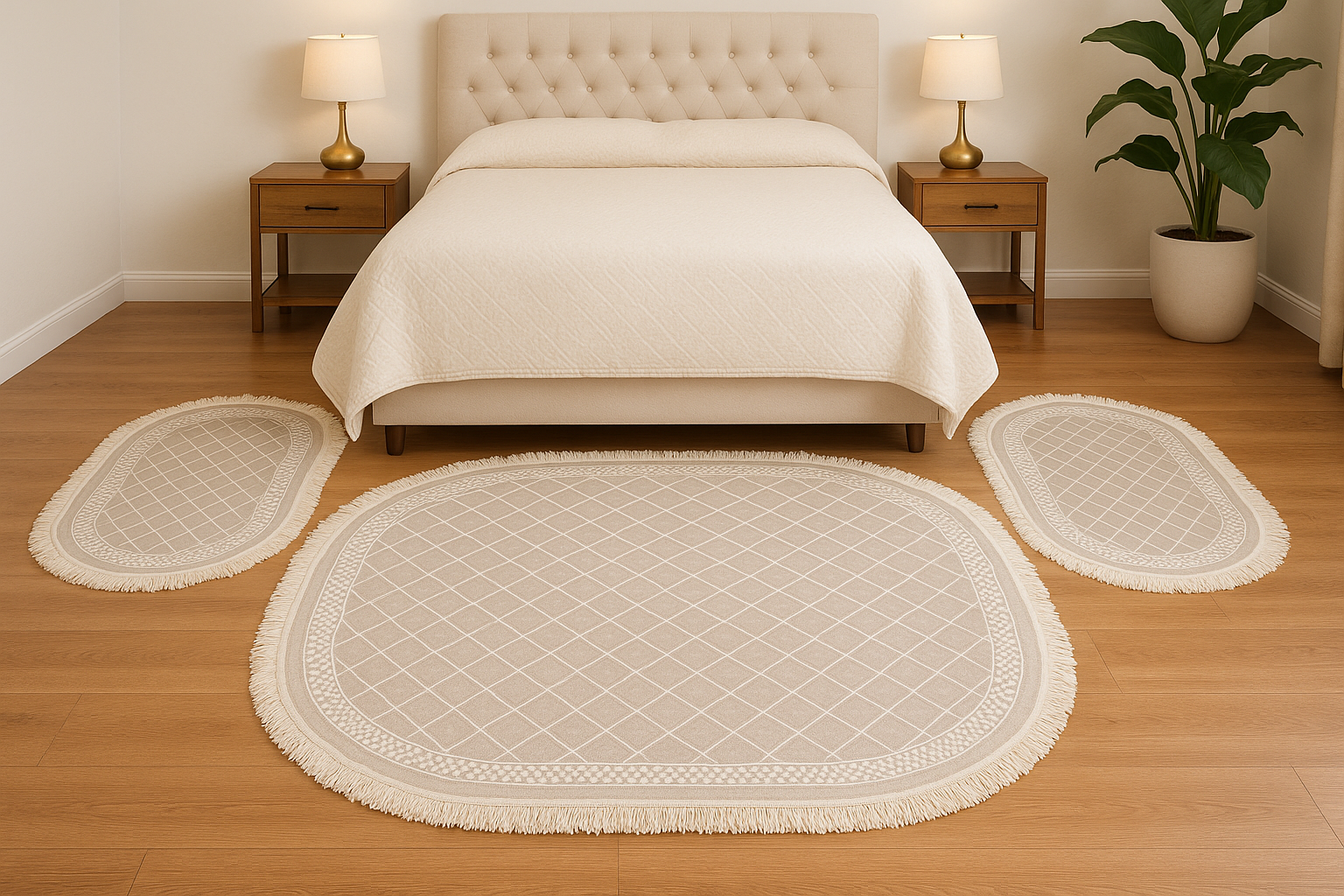 Descente de lit ovale 3 pièces DK-DDL-OV-002