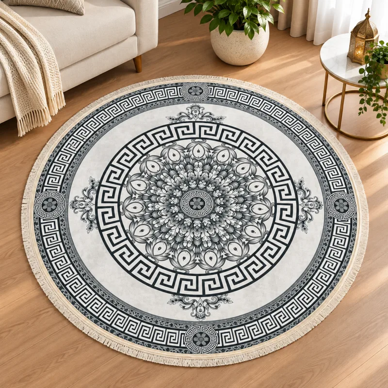 Bohemian Ethnic Round Rug