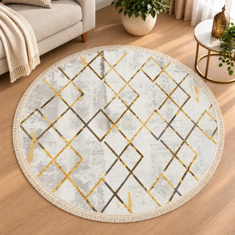 Bohemian Ethnic Round Rug